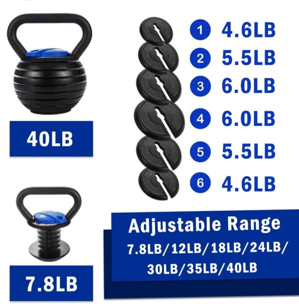 Adjustable kettlebell (7.8-40 Lbs) - Image 3